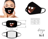 Funny Mouth Mask, Tongue Face Mask, Reusable Washable Mask, Dust Mask, Kids Mask, Adult Mask, Children Mask With Filter Pocket, Cartoon