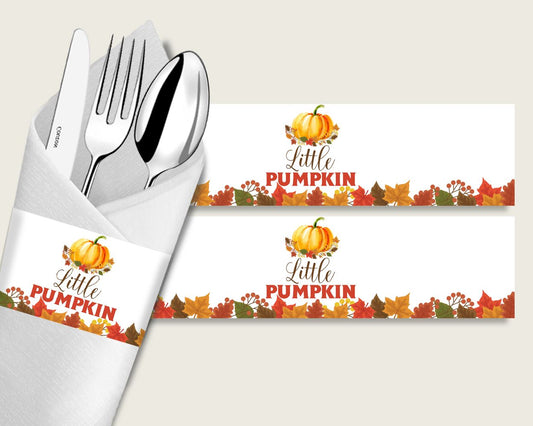 Napkin Rings Baby Shower Napkin Rings Fall Baby Shower Napkin Rings Baby Shower Pumpkin Napkin Rings Orange Brown party organising BPK3D - Digital Product