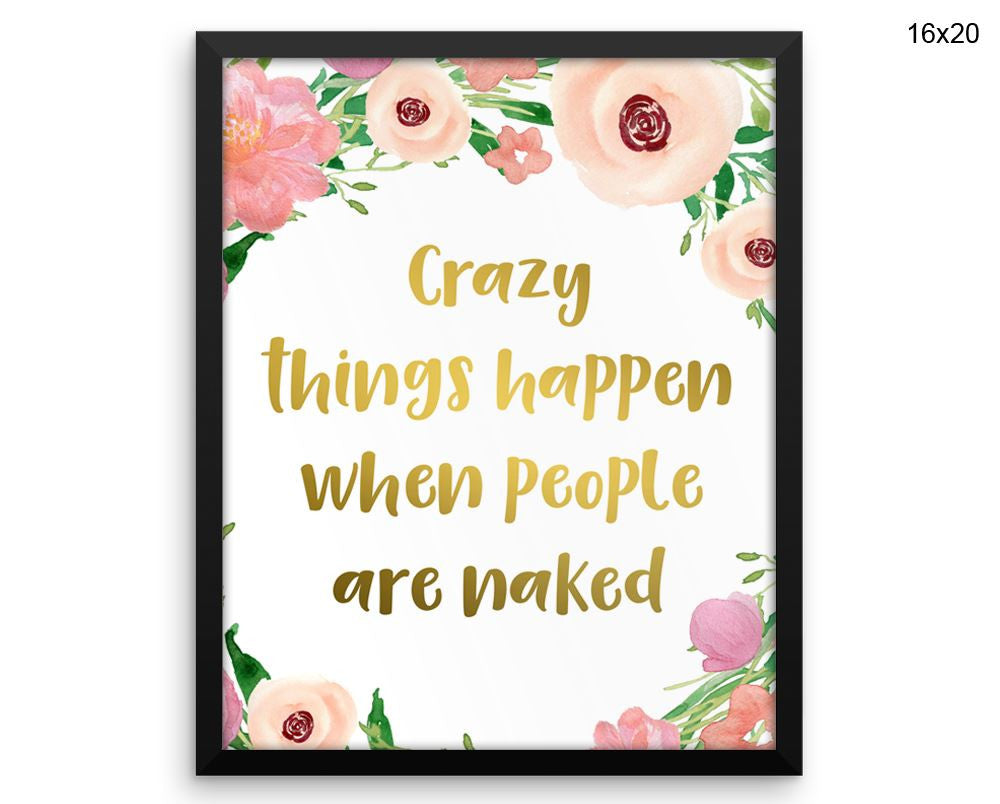 Naked Funny Print, Beautiful Wall Art with Frame and Canvas options available  Decor