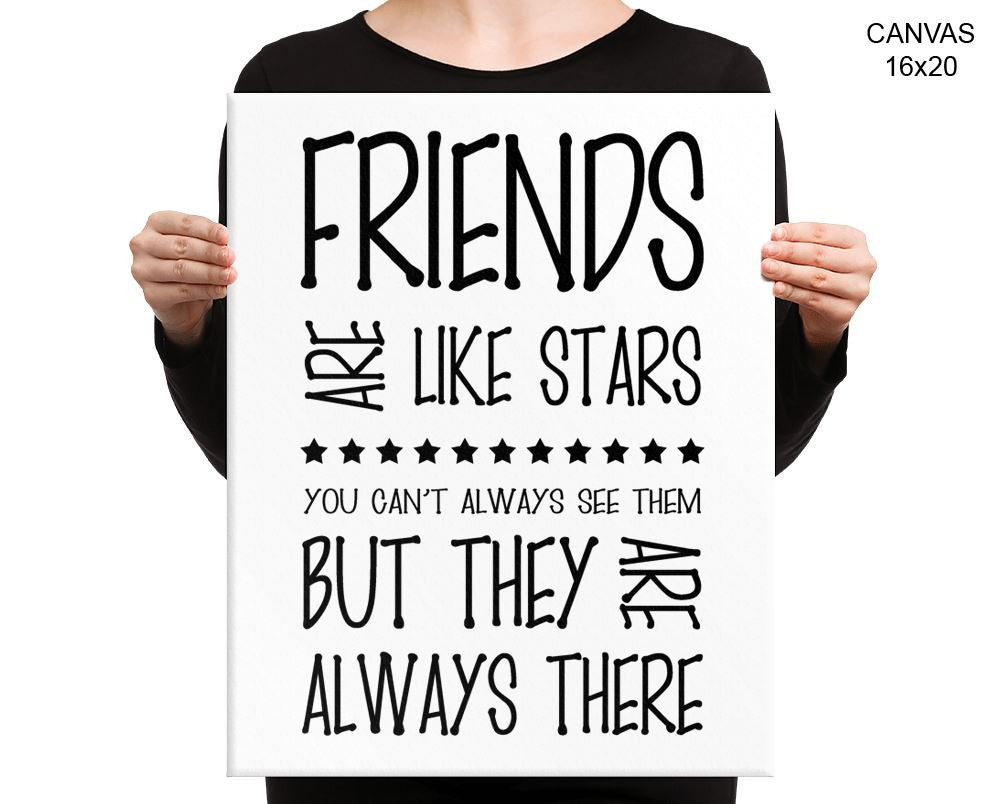 Friends Print, Beautiful Wall Art with Frame and Canvas options available Home Decor