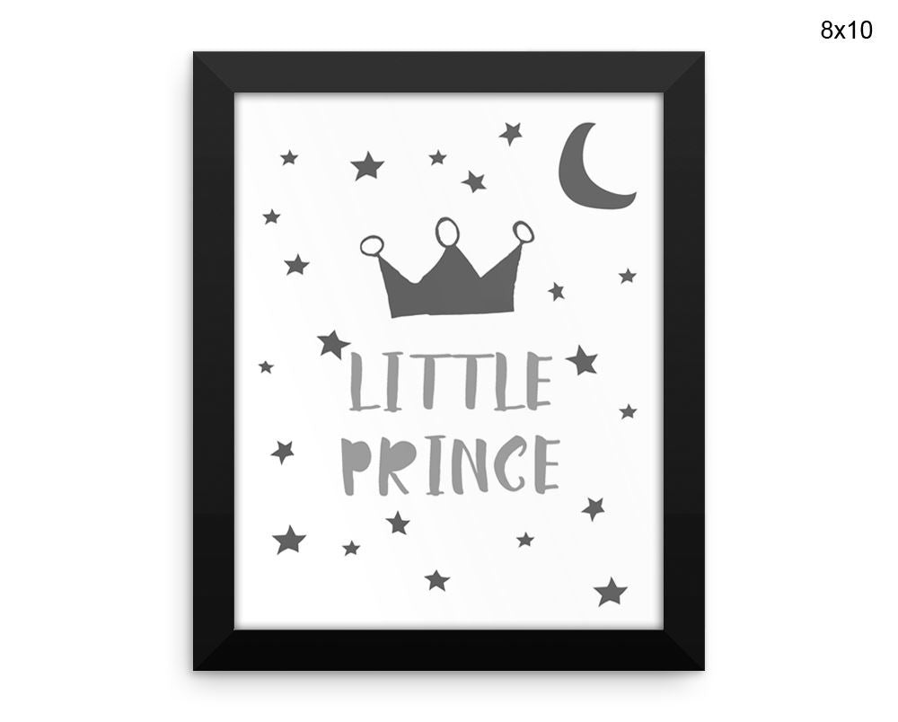 Crown Prince Print, Beautiful Wall Art with Frame and Canvas options available Nursery Decor