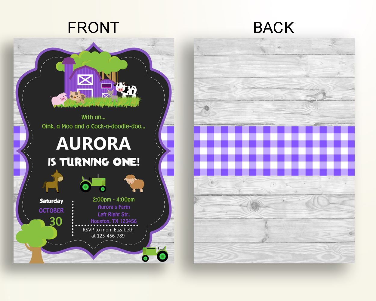 Farm Birthday Invitation Farm Birthday Party Invitation Farm Birthday Party Farm Invitation Girl girls birthday barnyard party WIPQ7 - Digital Product