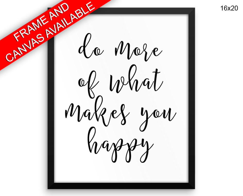 Happy Print, Beautiful Wall Art with Frame and Canvas options available Inspiring Decor