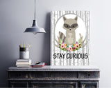 Wall Art Stay Curious Digital Print Stay Curious Poster Art Stay Curious Wall Art Print Stay Curious Kids Art Stay Curious Kids Print Stay - Digital Download