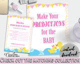 Baby Predictions Baby Shower Baby Predictions Rubber Duck Baby Shower Baby Predictions Baby Shower Rubber Duck Baby Predictions Purple rd001