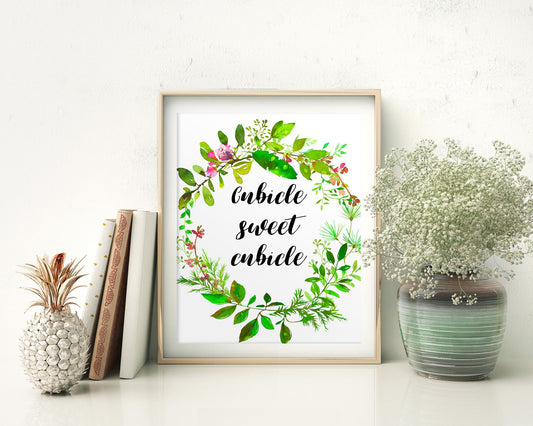 Wall Art Cubicle Sweet Cubicle Digital Print Cubicle Sweet Cubicle Poster Art Cubicle Sweet Cubicle Wall Art Print Cubicle Sweet Cubicle - Digital Download