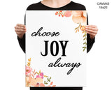 Joy Always Print, Beautiful Wall Art with Frame and Canvas options available  Decor