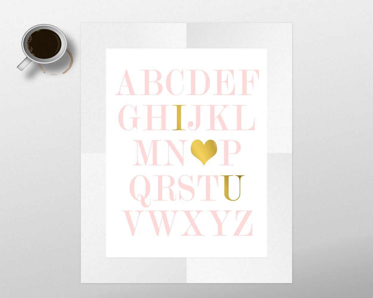 Wall Art Alphabet Digital Print Alphabet Poster Art Alphabet Wall Art Print Alphabet Nursery Art Alphabet Nursery Print Alphabet Wall Decor - Digital Download