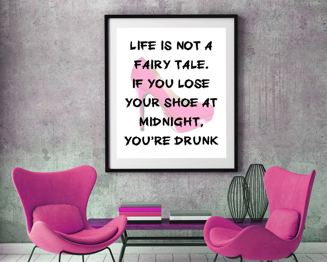 Wall Art Drunk Digital Print Drunk Poster Art Drunk Wall Art Print Drunk  Wall Decor Drunk midnight shoe fairy tale drunk art - Digital Download