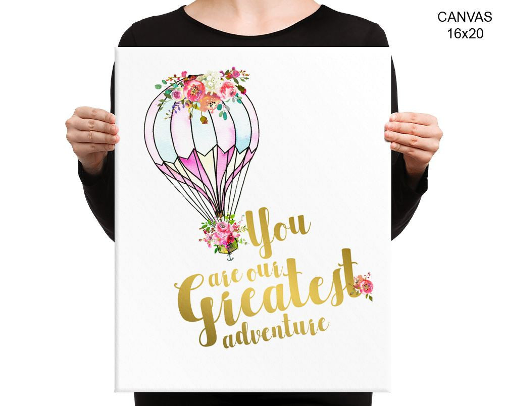 You Are Our Greatest Adventure Print, Beautiful Wall Art with Frame and Canvas options available