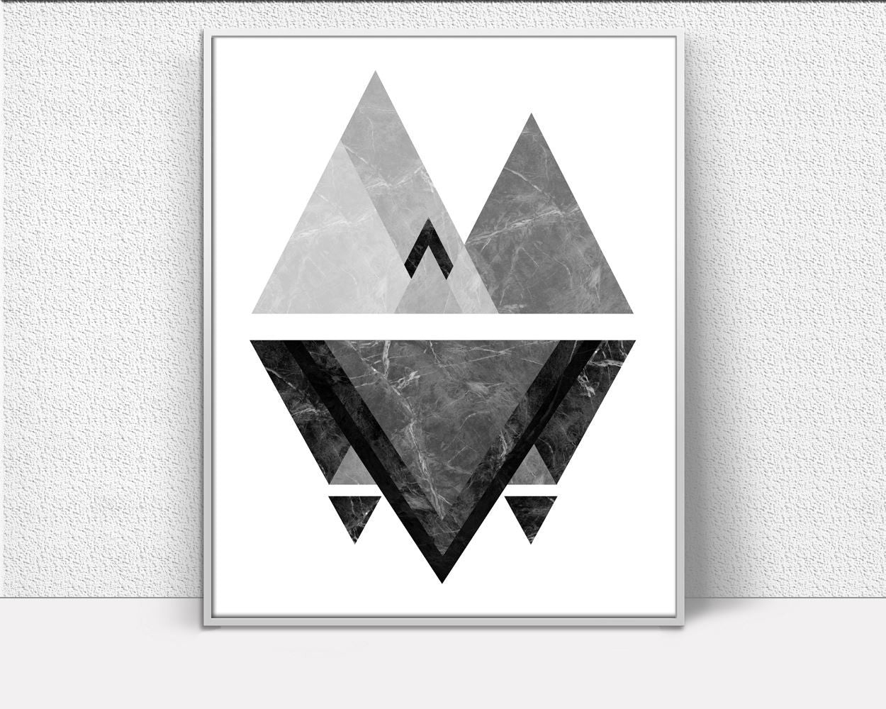 Triangle Prints Wall Art Marble Digital Download Triangle Modern Art Marble Modern Print Triangle Instant Download Marble Frame And Canvas - Digital Download