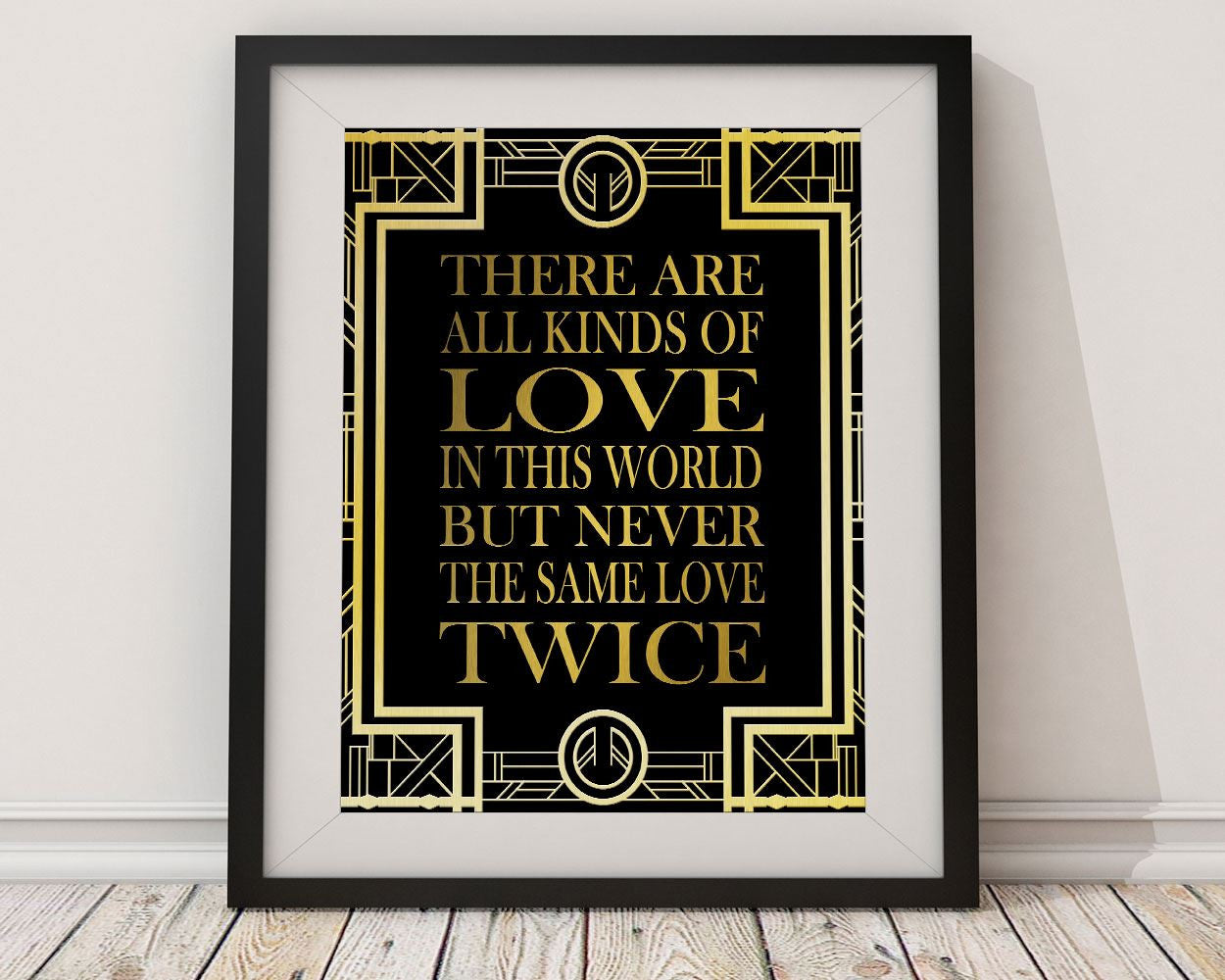 Wall Art Gatsby Digital Print Love Poster Art Gatsby Wall Art Print Love  Wall Decor Gatsby modern art gatsby quote gold art deco love quote - Digital Download