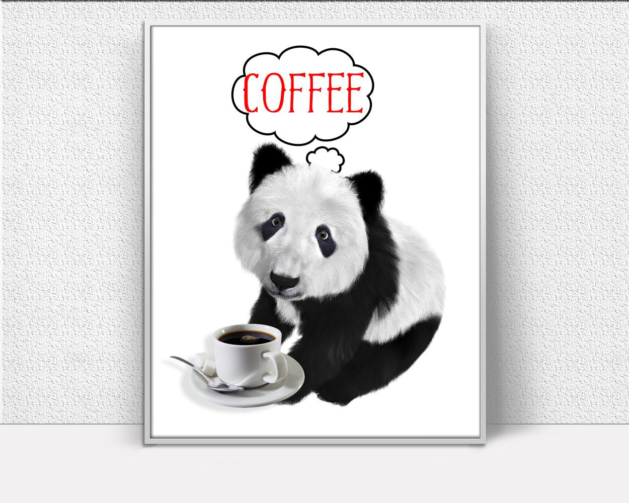 Wall Decor Coffee Printable Panda Prints Coffee Sign Panda Bar Art Panda Bar Print Coffee Printable Art Coffee Coffee Funny Poster Panda - Digital Download