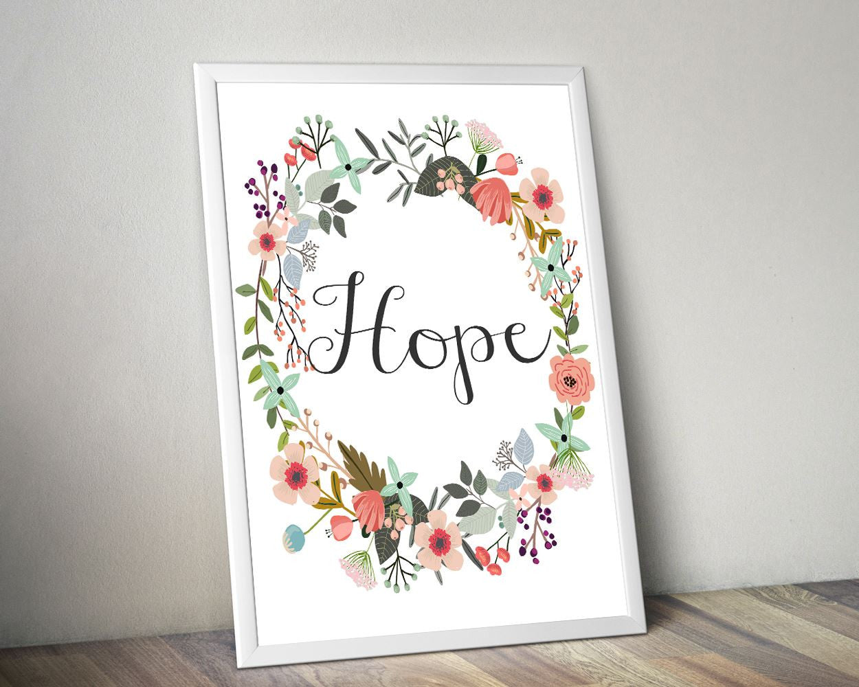 Wall Decor Hope Printable Hope Prints Hope Sign Hope Inspirational Art Hope Inspirational Print Hope Printable Art Hope Religious Wall Decor - Digital Download