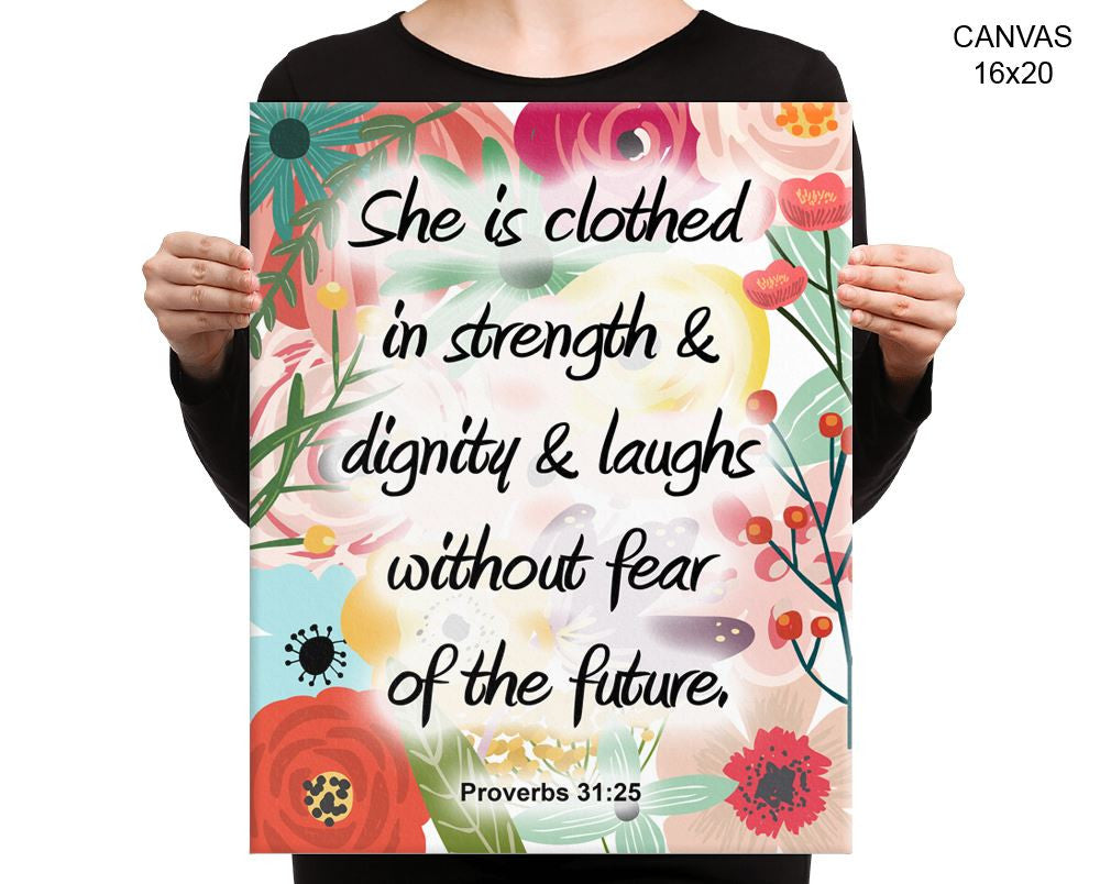 Proverbs Verse Print, Beautiful Wall Art with Frame and Canvas options available Faithful Decor