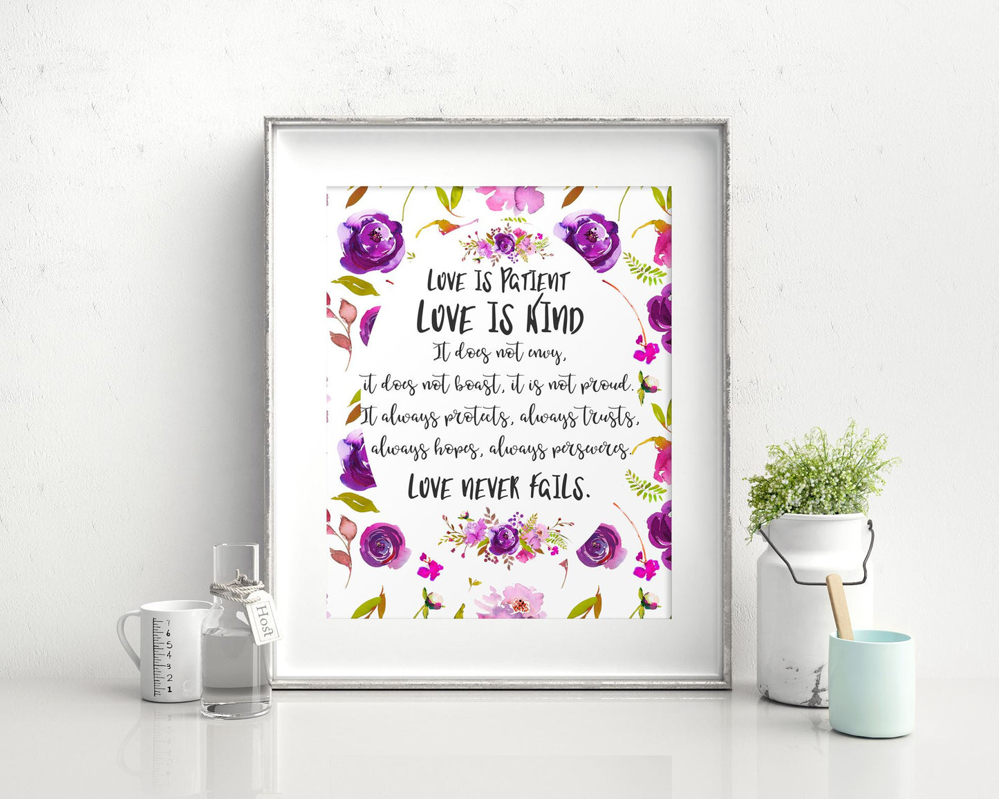 Wall Art Love Is Patient Love Is Kind Digital Print Love Is Patient Love Is Kind Poster Art Love Is Patient Love Is Kind Wall Art Print Love - Digital Download