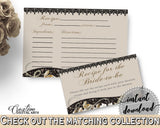Recipe For The Bride To Be in Seashells And Pearls Bridal Shower Brown And Beige Theme, newlyweds recipe, paper supplies, prints - 65924 - Digital Product