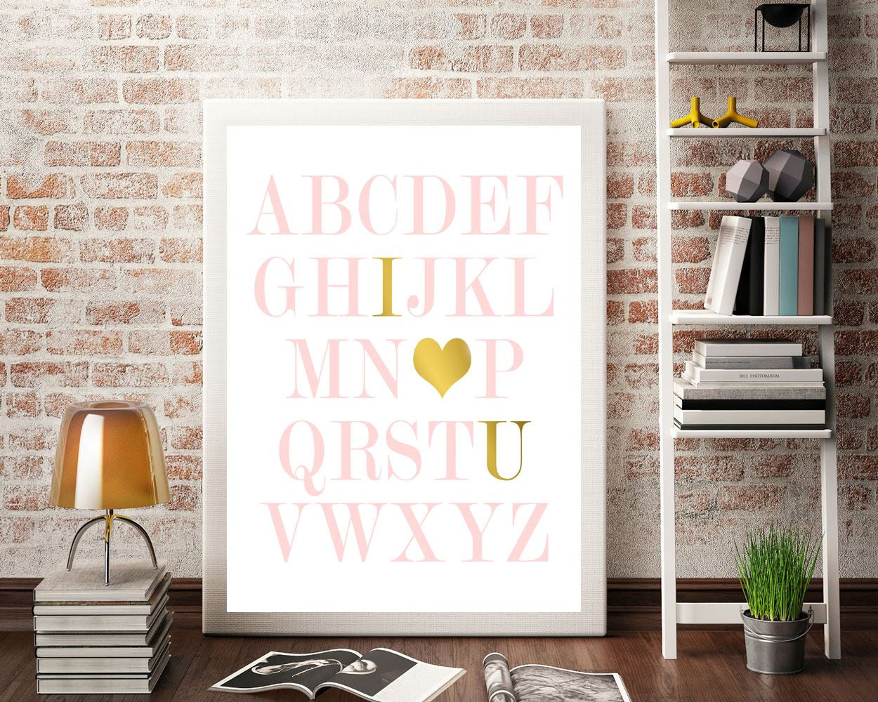 Wall Art Alphabet Digital Print Alphabet Poster Art Alphabet Wall Art Print Alphabet Nursery Art Alphabet Nursery Print Alphabet Wall Decor - Digital Download