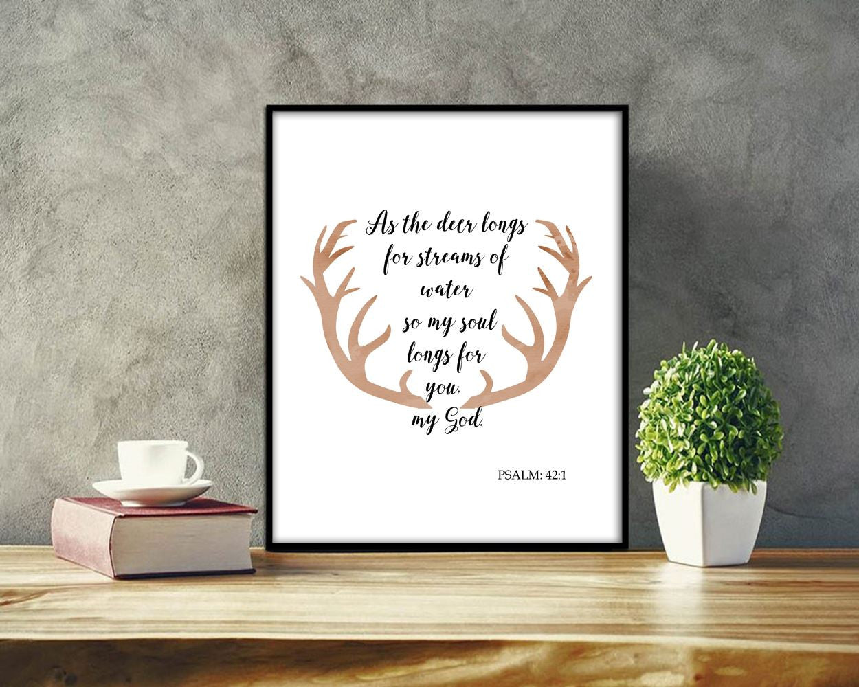 Wall Art Psalm Digital Print Psalm Poster Art Psalm Wall Art Print Psalm Religion Art Psalm Religion Print Psalm Wall Decor Psalm psalm 42 1 - Digital Download