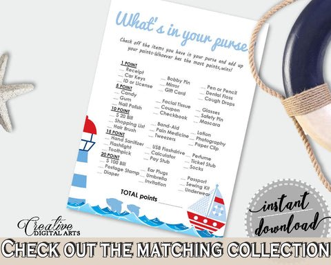 Whats In Your Purse Baby Shower Whats In Your Purse Nautical Baby Shower Whats In Your Purse Baby Shower Nautical Whats In Your Purse DHTQT - Digital Product