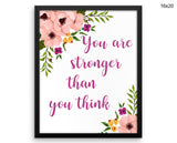 Stronger Print, Beautiful Wall Art with Frame and Canvas options available  Decor