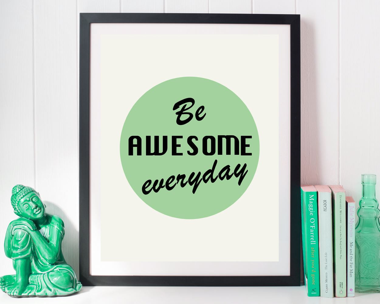 Wall Art Awesome Digital Print Awesome Poster Art Awesome Wall Art Print Awesome Motivation Art Awesome Motivation Print Awesome Wall Decor - Digital Download