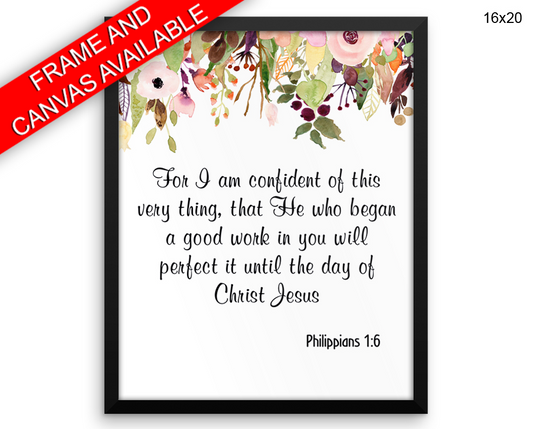 Philippians Print, Beautiful Wall Art with Frame and Canvas options available Religious Decor