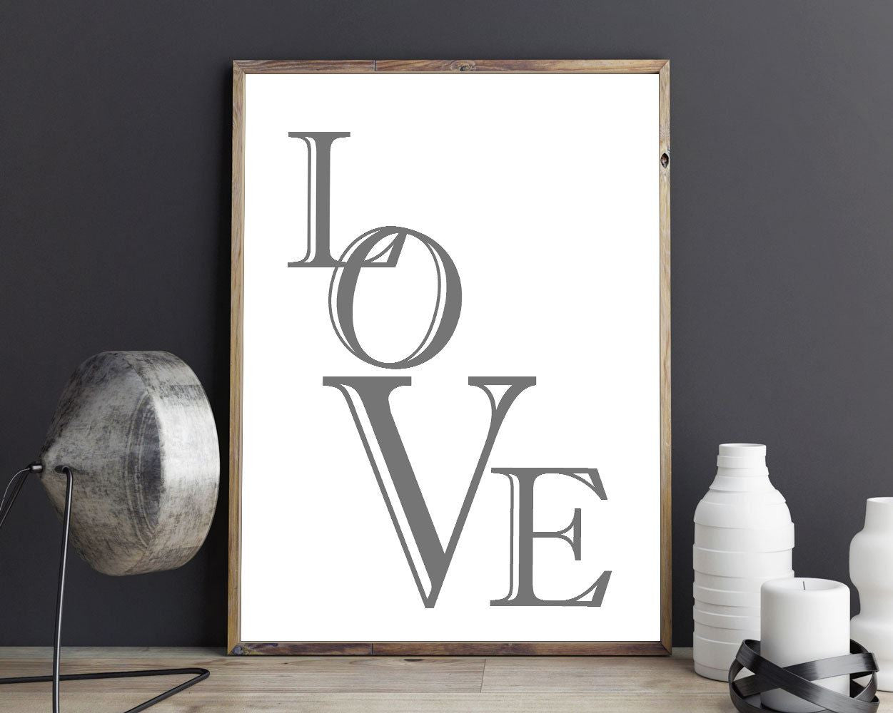 Wall Decor Love Printable Love Prints Love Sign Love Bedroom Art Love Bedroom Print Love Printable Art Love typography romantic letters - Digital Download