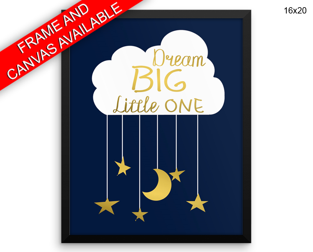 Kids Room Print, Beautiful Wall Art with Frame and Canvas options available  Decor