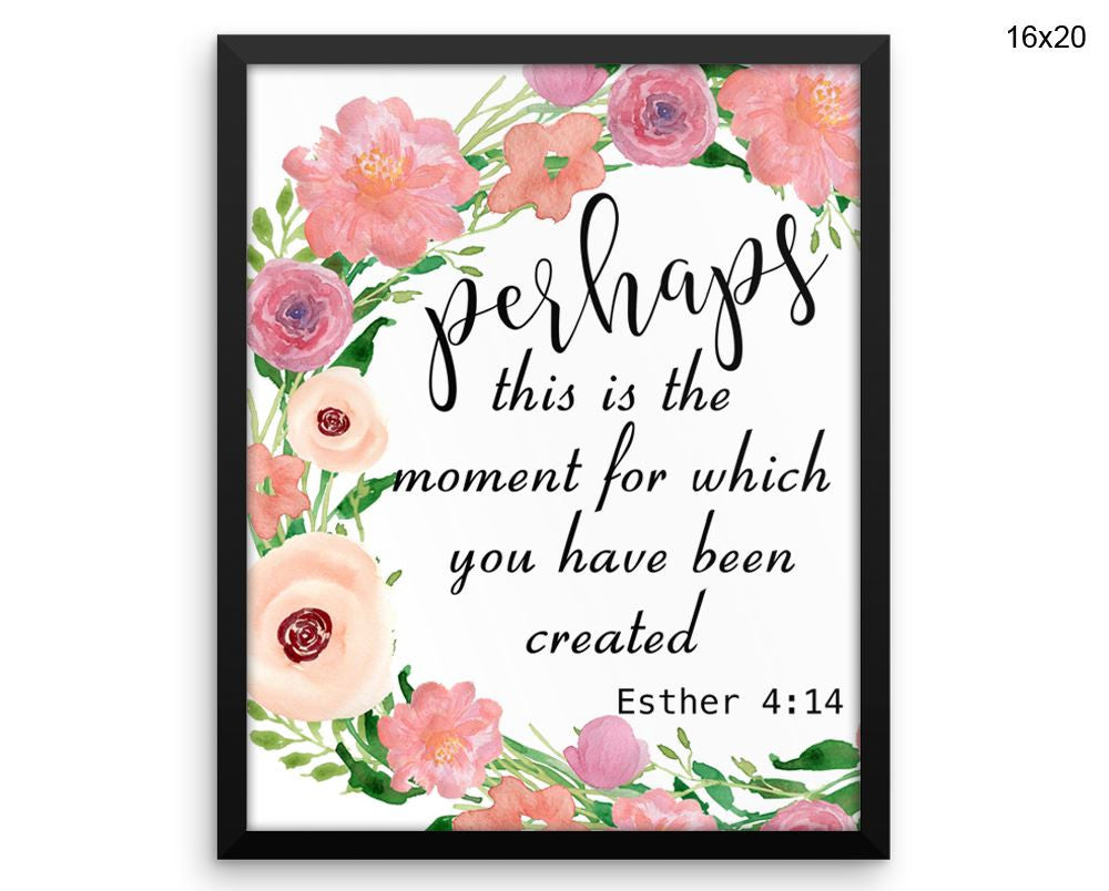 Esther Print, Beautiful Wall Art with Frame and Canvas options available Scripture Decor