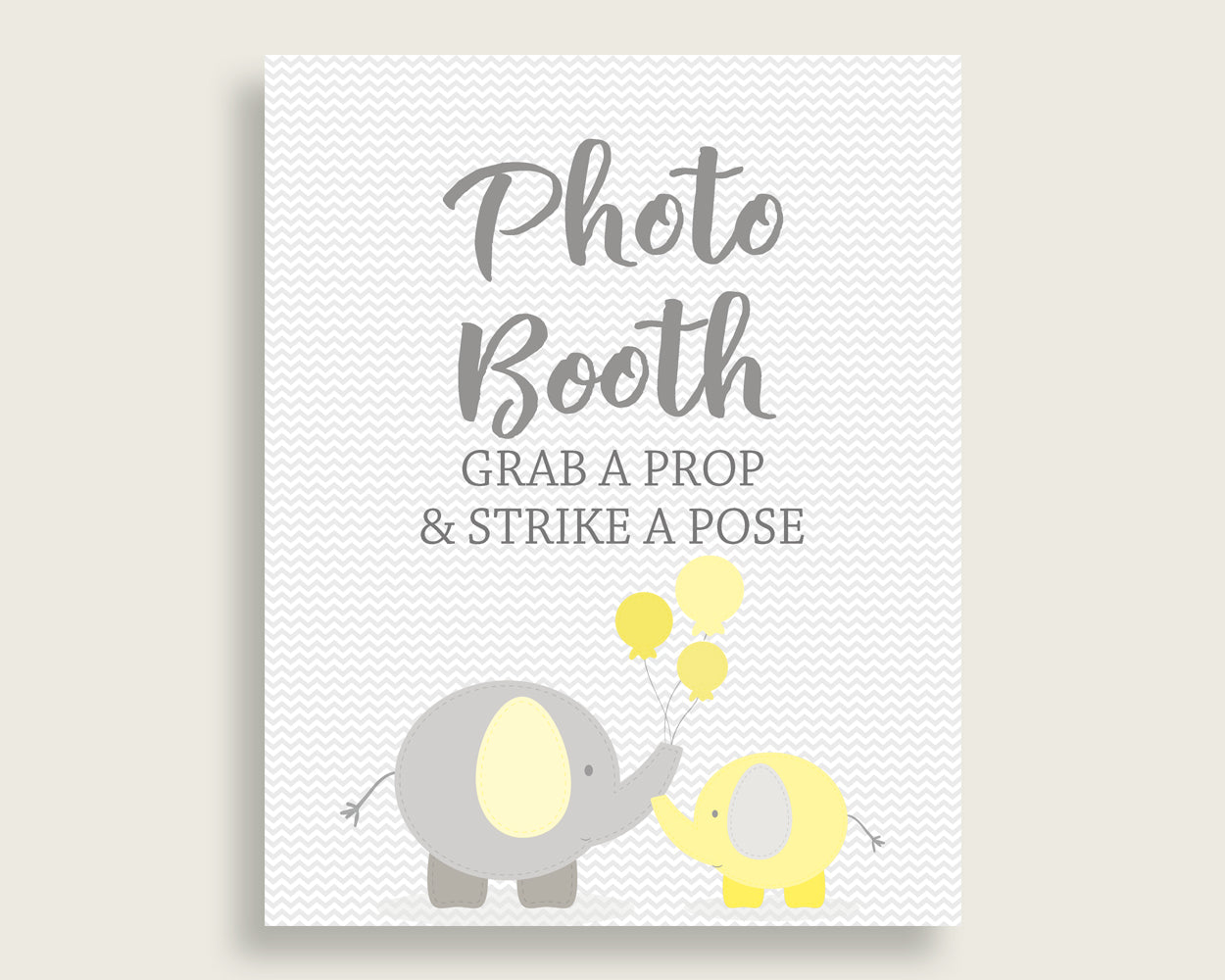 Photobooth Sign Baby Shower Photobooth Sign Yellow Baby Shower Photobooth Sign Baby Shower Elephant Photobooth Sign Yellow Gray pdf W6ZPZ