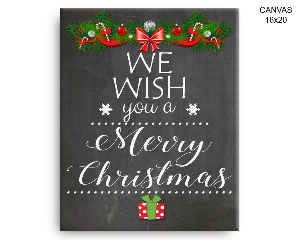 Christmas Print, Beautiful Wall Art with Frame and Canvas options available Christmas Decor