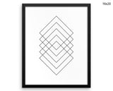 Geometry Square Print, Beautiful Wall Art with Frame and Canvas options available  Decor