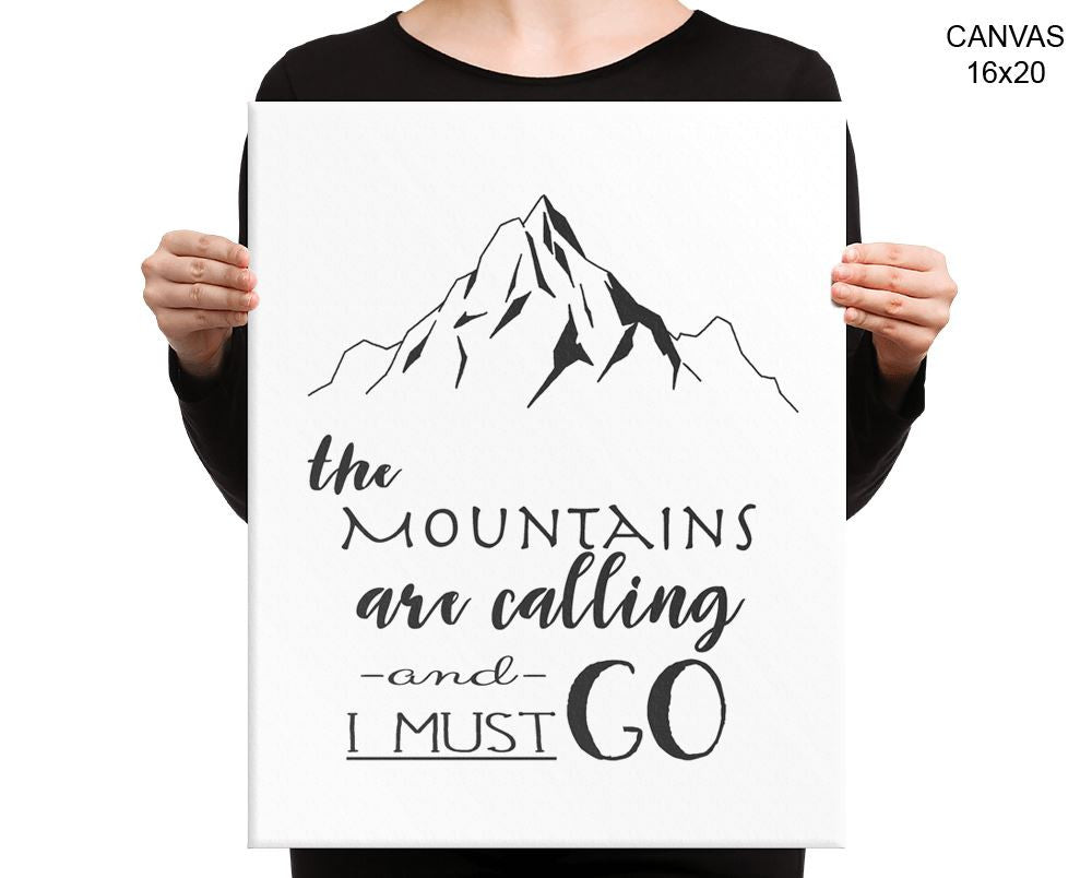 Mountains Print, Beautiful Wall Art with Frame and Canvas options available Adventure Decor