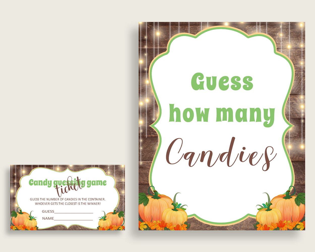 Candy Guessing Baby Shower Candy Guessing Autumn Baby Shower Candy Guessing Baby Shower Autumn Candy Guessing Brown Orange pdf jpg 0QDR3 - Digital Product