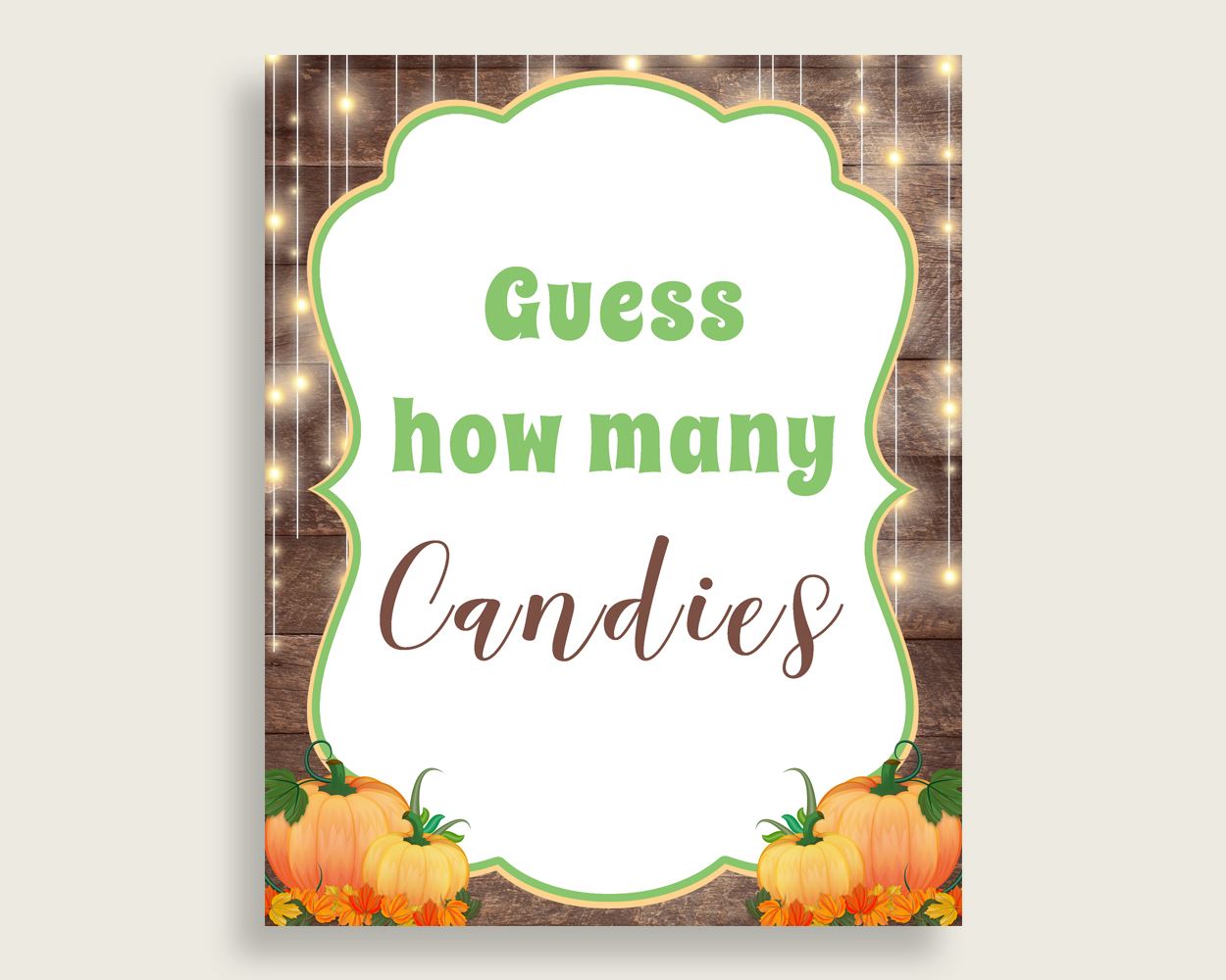 Candy Guessing Baby Shower Candy Guessing Autumn Baby Shower Candy Guessing Baby Shower Autumn Candy Guessing Brown Orange pdf jpg 0QDR3 - Digital Product