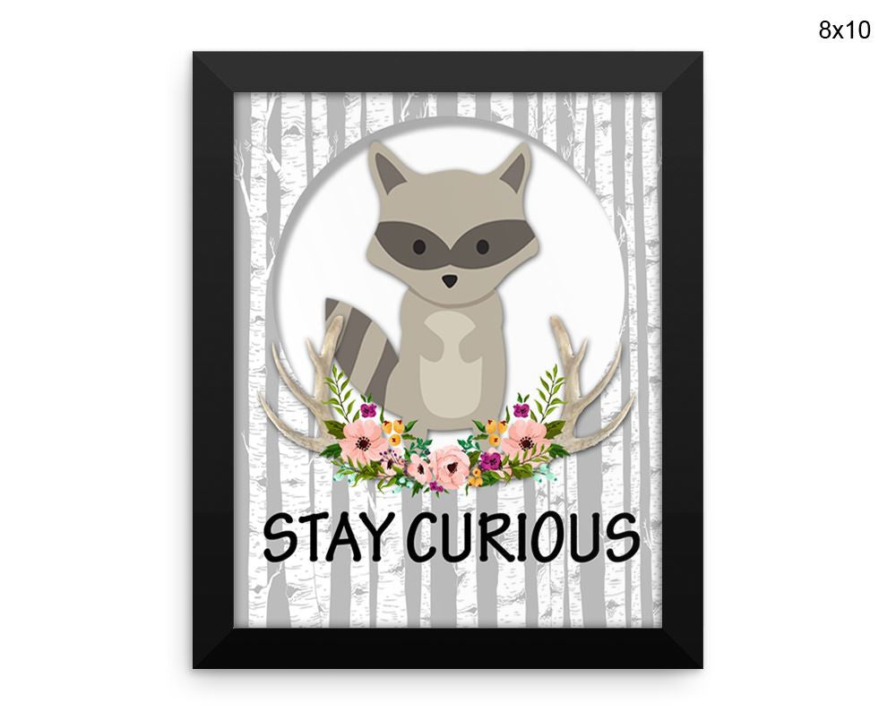 Stay Curious Print, Beautiful Wall Art with Frame and Canvas options available Kids Decor