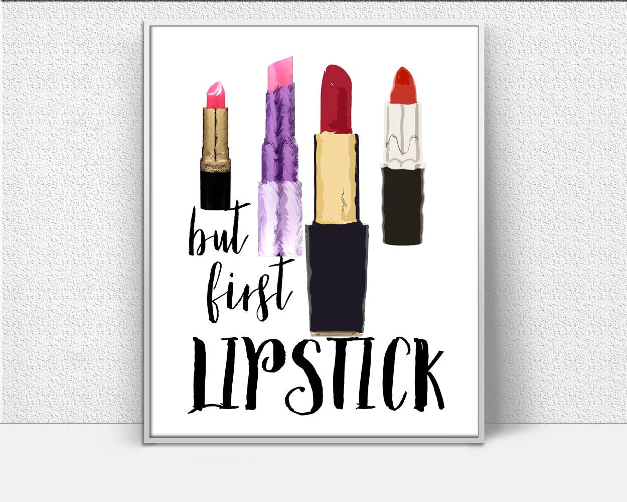 Wall Art Lipstick Digital Print Lipstick Poster Art Lipstick Wall Art Print Lipstick Fashion Art Lipstick Fashion Print Lipstick Wall Decor - Digital Download