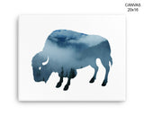 Buffalo Print, Beautiful Wall Art with Frame and Canvas options available Wildlife Decor