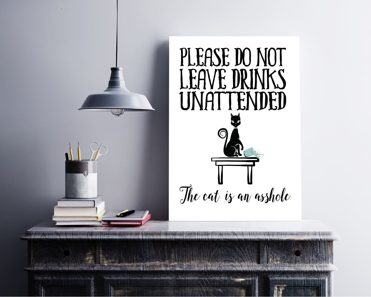 Wall Art Asshole Cat Digital Print Asshole Cat Poster Art Asshole Cat Wall Art Print Asshole Cat Living Room Art Asshole Cat Living Room - Digital Download