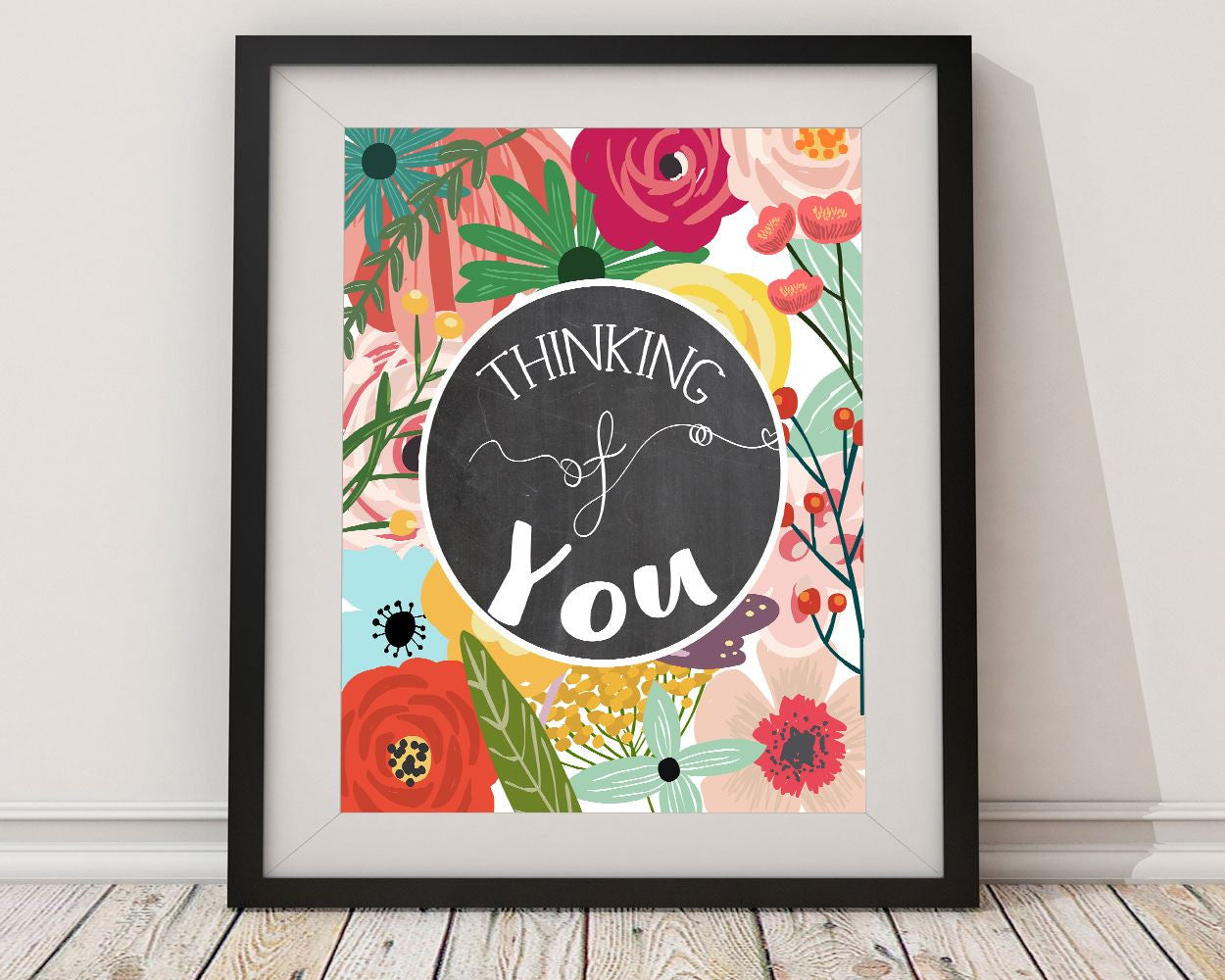 Wall Art Thinking Of You Digital Print Thinking Of You Poster Art Thinking Of You Wall Art Print Thinking Of You  Wall Decor Thinking Of You - Digital Download