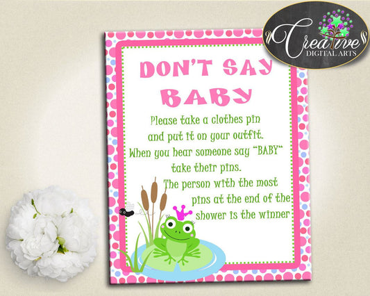 Baby Shower Frogger Baby Shower Animals Don't Say Baby What To Do DONT SAY BABY, Party Plan, Digital Print, Instant Download - bsf01 - Digital Product