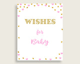 Wishes For Baby Baby Shower Wishes For Baby Hearts Baby Shower Wishes For Baby Baby Shower Hearts Wishes For Baby Pink Gold prints bsh01