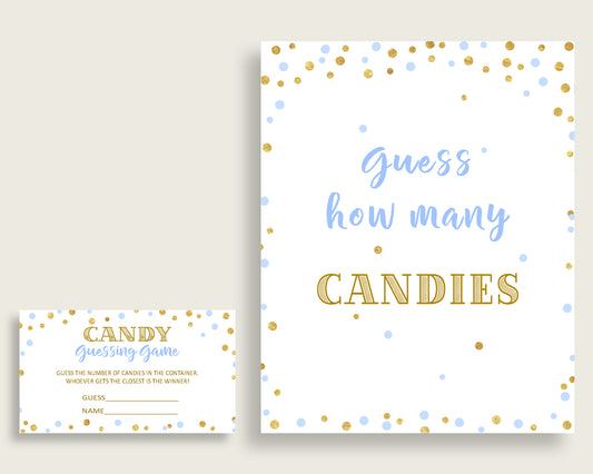 Candy Guessing Baby Shower Candy Guessing Confetti Baby Shower Candy Guessing Blue Gold Baby Shower Confetti Candy Guessing pdf jpg cb001