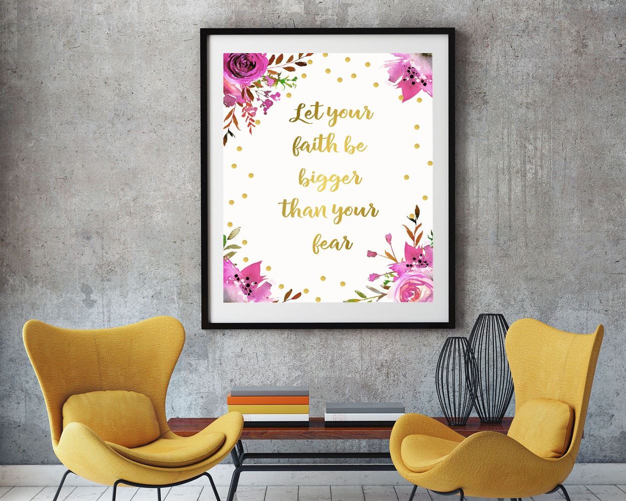 Wall Decor Fear Printable Faith Prints Fear Sign Faith Encouraging Art Faith Encouraging Print Fear Printable Art Fear Faith Christian Art - Digital Download