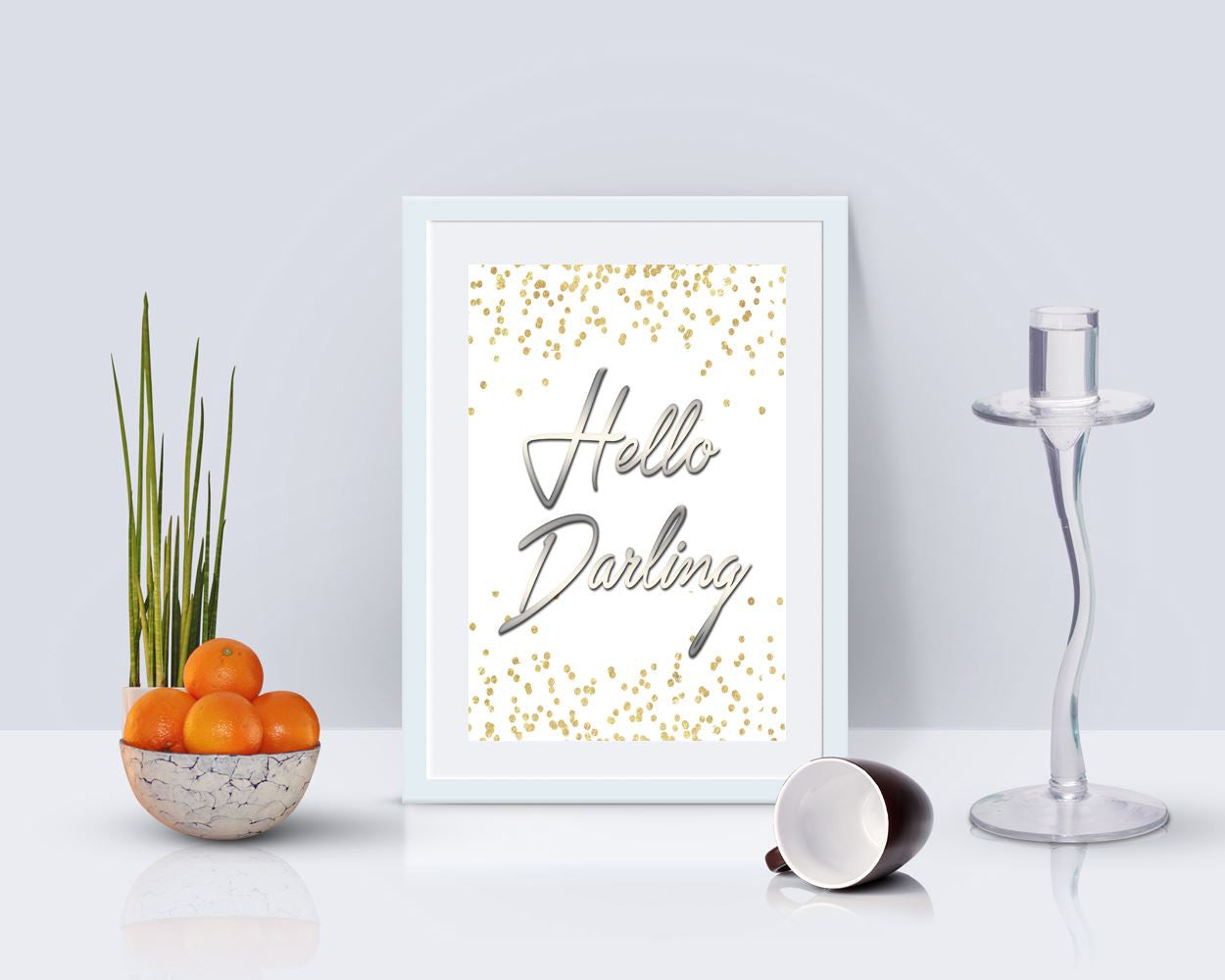 Wall Art Hello Darling Digital Print Hello Darling Poster Art Hello Darling Wall Art Print Hello Darling  Wall Decor Hello Darling wife gift - Digital Download