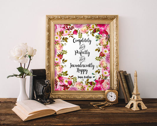 Jane Austen Framed Print Available Jane Austen Canvas Print Available Jane Austen Quote Art Jane Austen Quote Print Jane Austen Printed Jane - Digital Download