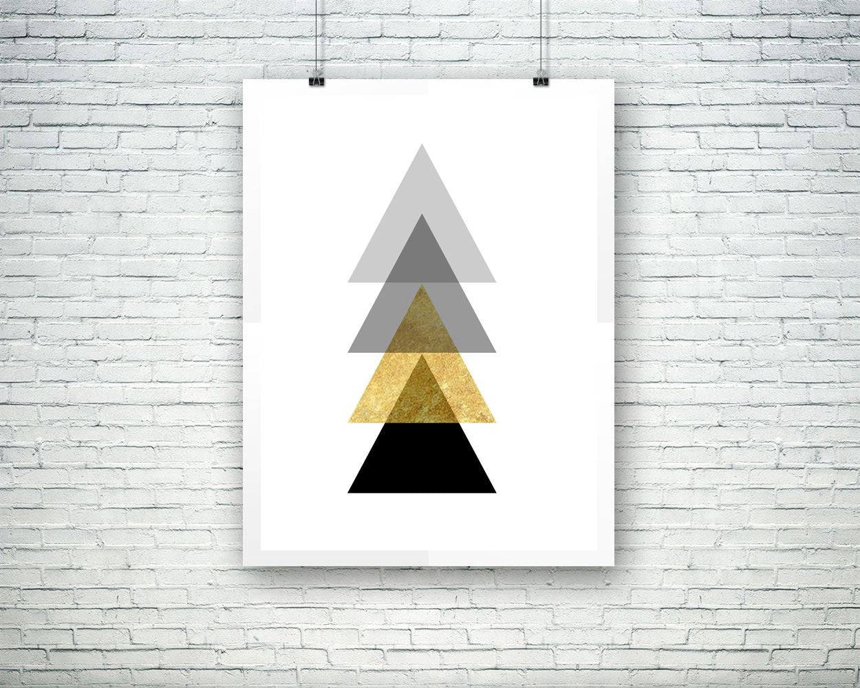 Wall Art Geometric Triangle Digital Print Geometric Triangle Poster Art Geometric Triangle Wall Art Print Geometric Triangle Office Art - Digital Download