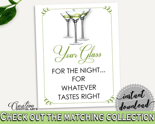 Your Glass For The Night Bridal Shower Your Glass For The Night Modern Martini Bridal Shower Your Glass For The Night Bridal Shower ARTAN - Digital Product