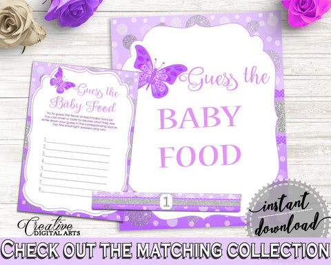 Baby Food Guessing Baby Shower Baby Food Guessing Butterfly Baby Shower Baby Food Guessing Baby Shower Butterfly Baby Food Guessing 7AANK - Digital Product